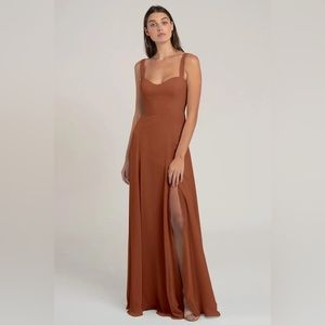 Jenny Yoo Harris dress in color Terra Cotta